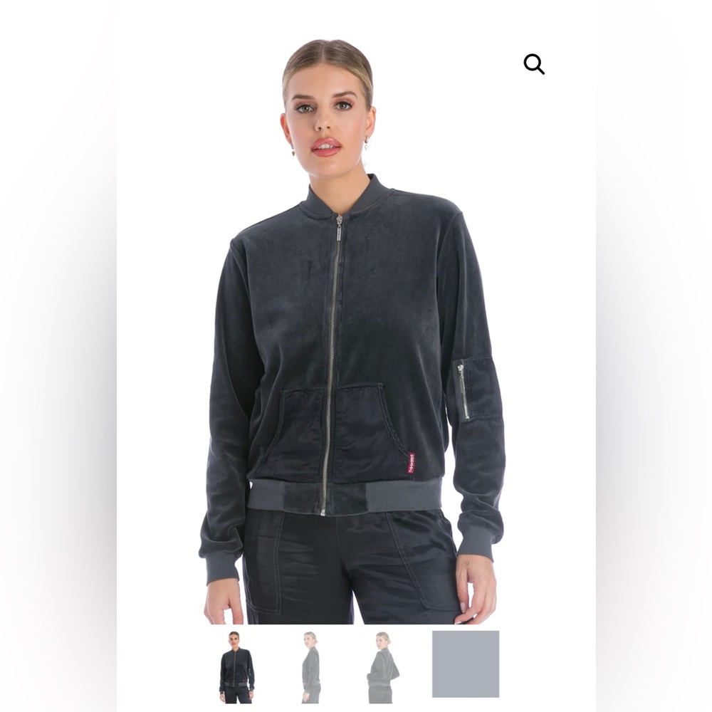 Hard Tail - Velour suit bomber jacket